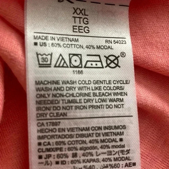 🆕Old Navy Fitted Crew Pink Top XXL🆕 - Picture 6 of 7